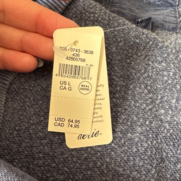 Aerie Heathered Blue Knit Top - Picture 2 of 2